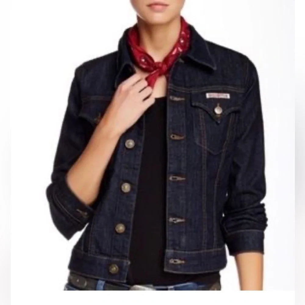 ⭐️NWT⭐️Hudson The Signature Blue Jean Jacket Size Medium - Picture 2 of 9